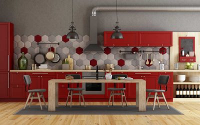 Red Kitchen Inspiration By Online Flatpacks